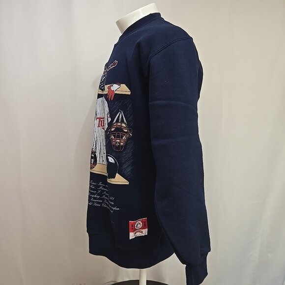 VTG Minnesota Twins Locker Room Sweatshirt Adult Size Large Nutmeg Mills 1992 - Picture 2 of 12